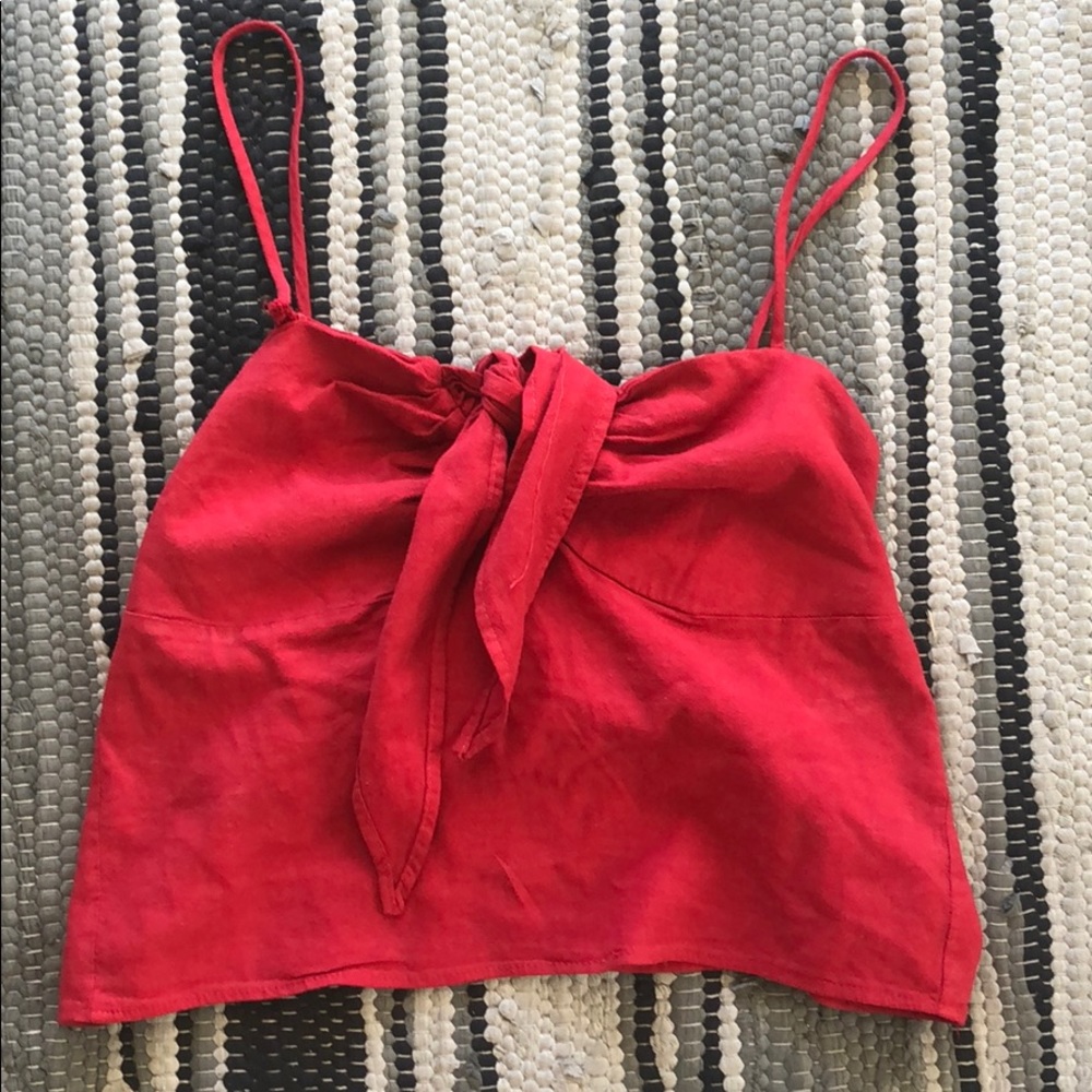 Brandy Melville John Galt red tank top
